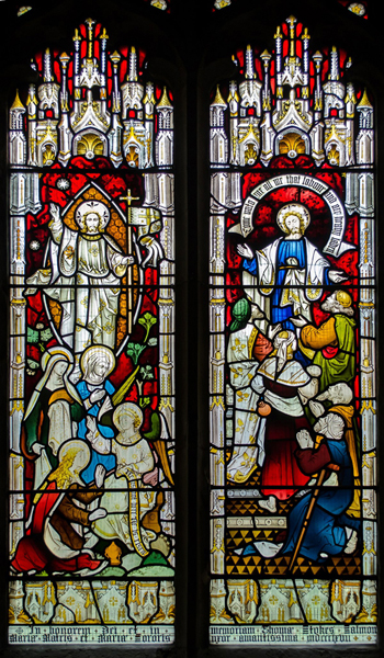 Stained glass window at St John's